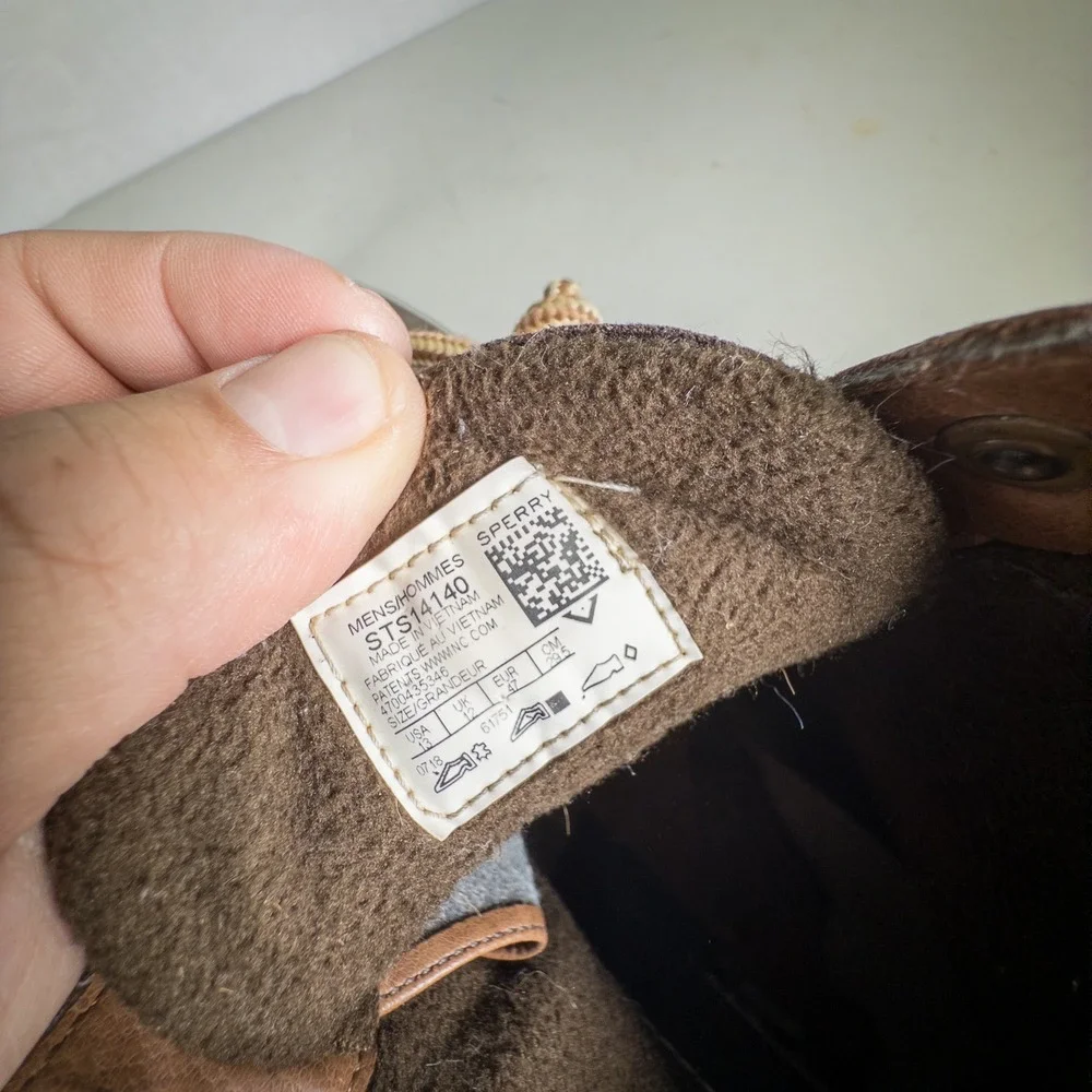 Sperry Top Sider Duck‎ Boots Waterproof Brown Leather Men's Size 13